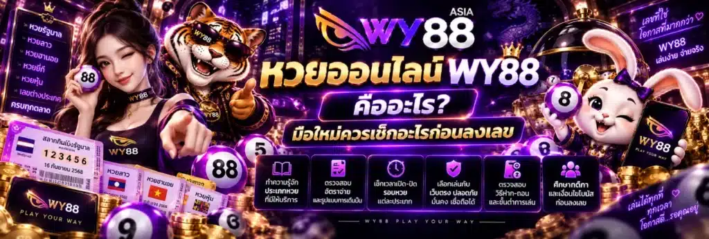 หวยออนไลน์ WY88 คืออะไร มือใหม่ควรเช็กอะไรก่อนลงเลข